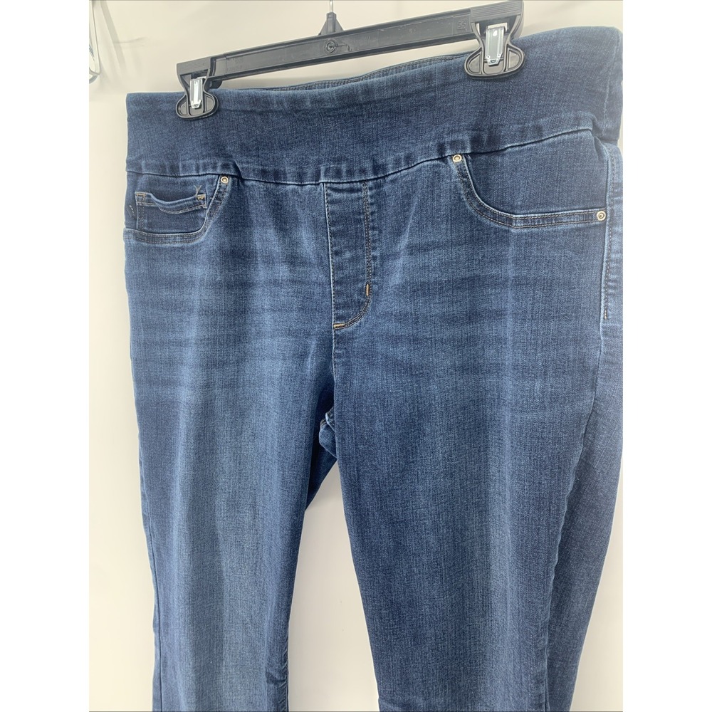 Women's Lee Slim Fit Mid Rise Sculpting Pull On Jeans 14 Medium 3517933